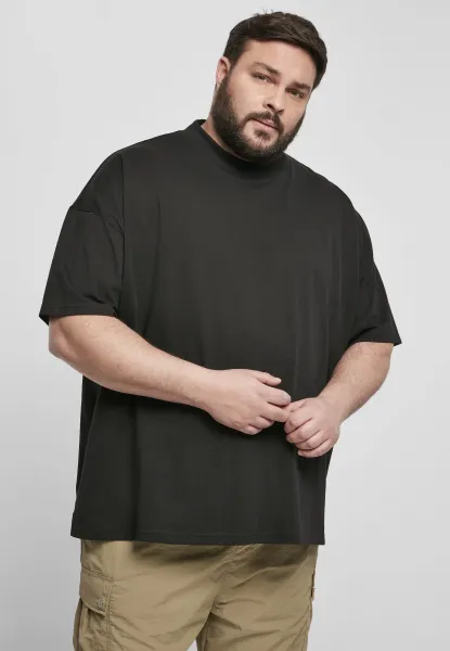 Oversized mock Neck Tee black