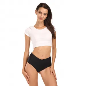 6PACK dámske nohavičky Gaubert bezšvové čierné (GBTW-951) S/M