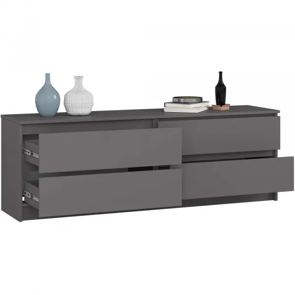 Ak furniture Komoda Kuba 160 cm grafit