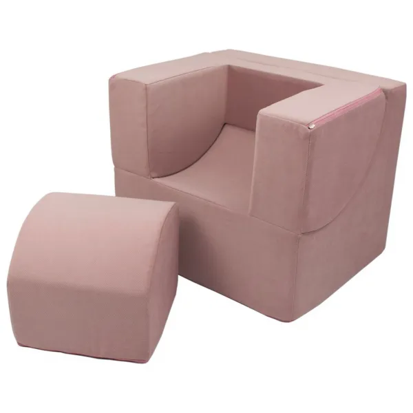 Vell Detské rozkladacie kreslo-leňoška pink