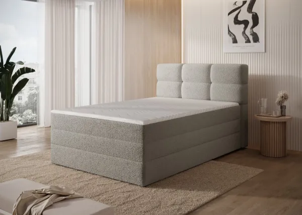 ArtElta Jednolôžková posteľ KASPED Boxspring | 140 x 200 cm Farba: Royal 20