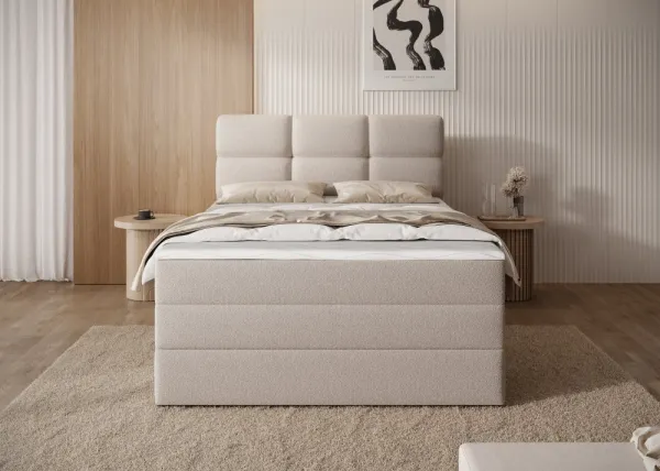 ArtElta Jednolôžková posteľ KASPED Boxspring | 140 x 200 cm Farba: Paolli 18