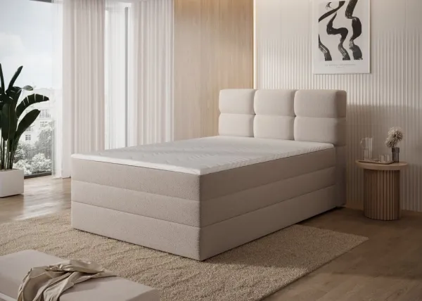 ArtElta Jednolôžková posteľ KASPED Boxspring | 140 x 200 cm Farba: Paolli 18