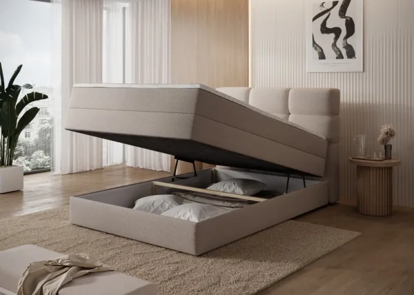 ArtElta Jednolôžková posteľ KASPED Boxspring | 140 x 200 cm Farba: Paolli 18