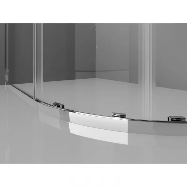 MEXEN/S - Exo štvrťkruhový posuvný sprchovací kút 80 x 80, transparent, chróm 8131-080-080-01-00