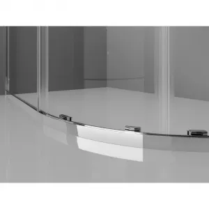 MEXEN/S - Exo štvrťkruhový posuvný sprchovací kút 80 x 80, transparent, chróm 8131-080-080-01-00