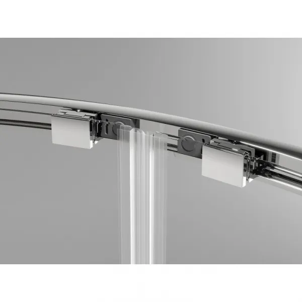 MEXEN/S - Exo štvrťkruhový posuvný sprchovací kút 80 x 80, transparent, chróm 8132-080-080-01-00