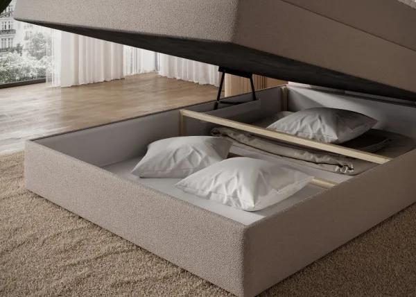 ArtElta Jednolôžková posteľ KASPED Boxspring | 140 x 200 cm Farba: Paolli 18