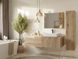 TP Living Závesná kúpeľňová skrinka Ryfo 31 cm dub evoke
