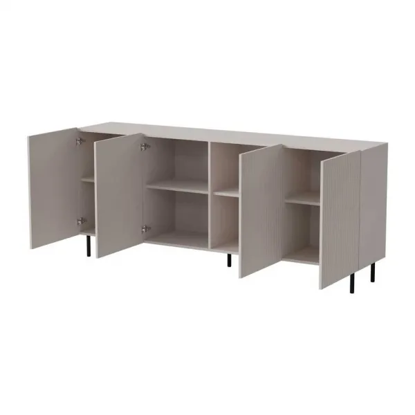 HALMAR Komoda Paxos 180 cm kašmír/černá