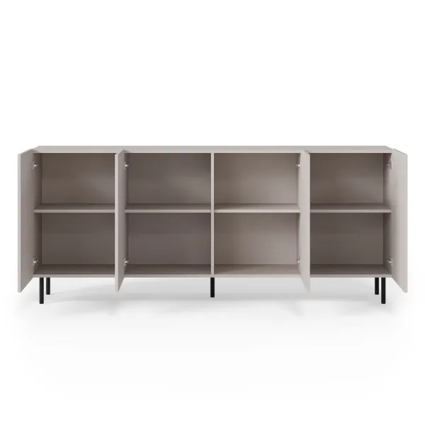HALMAR Komoda Paxos 180 cm kašmír/černá