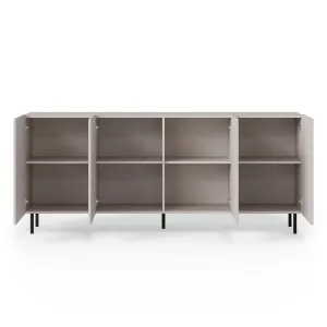 HALMAR Komoda Paxos 180 cm kašmír/černá