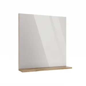 TP Living Kúpeľňové zrkadlo s poličkou Voke 60 cm dub evoke