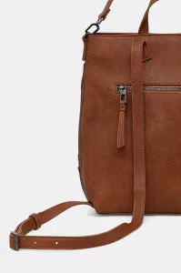 Ruksak Desigual EMBRO PATCH PRETORIA dámsky, hnedá farba, malý, jednofarebný, 25WAKP23