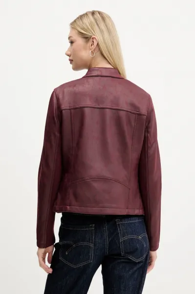 Bunda Desigual BASIC bordová farba, prechodná, 25WWEW43