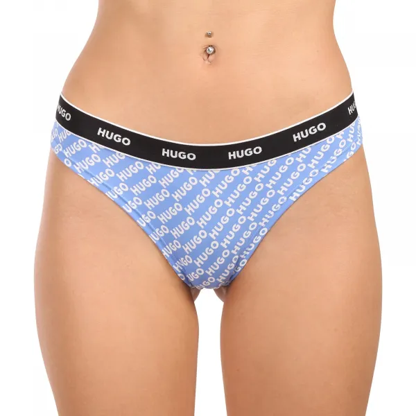 3PACK dámske tangá HUGO viacferbná (50545703 461) M
