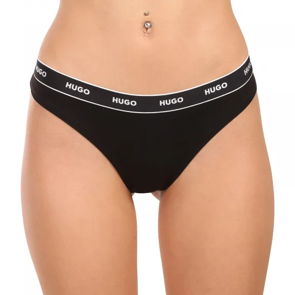 3PACK dámske tangá HUGO viacferbná (50545703 461) M