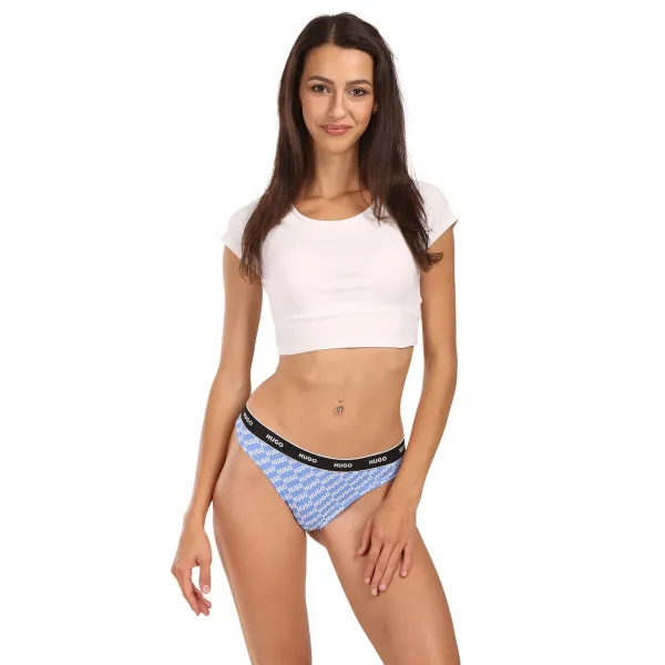 3PACK dámske tangá HUGO viacferbná (50545703 461) M