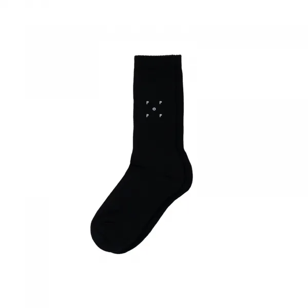 Pop Trading Company Socks 3p "Black Off White Grey" (POP-NOS-012)