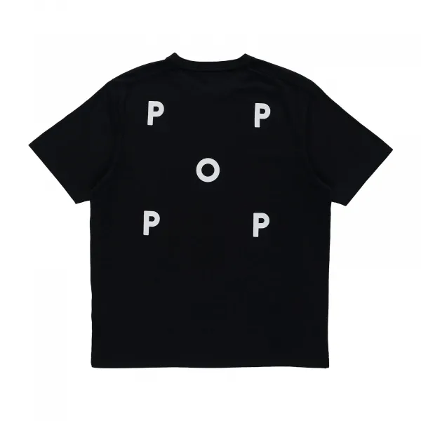 Pop Trading Company Logo T-Shirt "Black White" (POP-NOS-007)