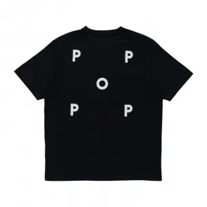 Pop Trading Company Logo T-Shirt "Black White" (POP-NOS-007)