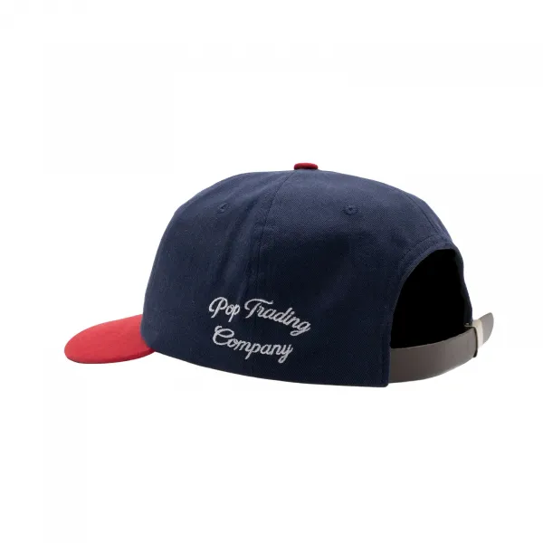 Pop Trading Company O Sixpanel Hat "Navy Goji Berry" (POPAW25-07-009)
