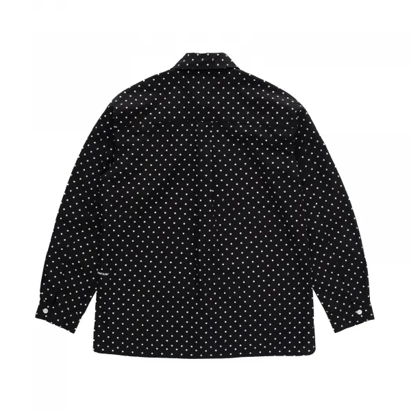 Pop Trading Company Polkadot Shirt "Black White" (POPAW25-03-009)