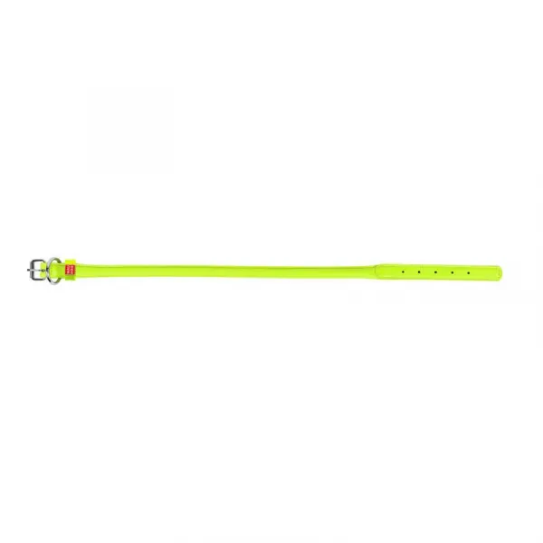 Wou Dog obojok kožený okrúhly zelený 6 mm/33 cm