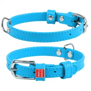 Wou Dog obojok Glamour modrý 12 mm/29 cm
