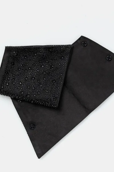 Manžety Gombíky Karl Lagerfeld K/Essential Huns Pick Cuffs Black Embellishment