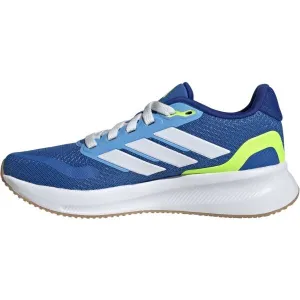 adidas RUNFALCON 5 J Detská halová obuv, modrá, veľkosť 36