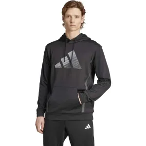 adidas GAME & GO BIG LOGO TRAINING Pánska mikina, čierna, veľkosť