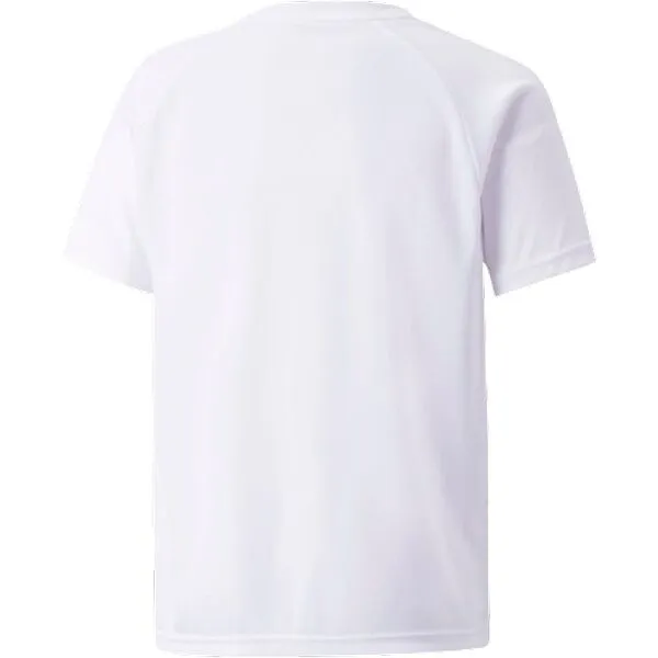 Puma TEAMLIGA STRIPED JERSEY JR Detský futbalový dres, biela, veľkosť