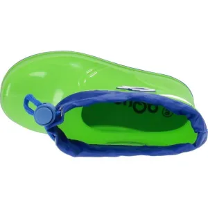 AQUOS RASTY K COLLAR Chlapčenské gumáky, zelená, veľkosť