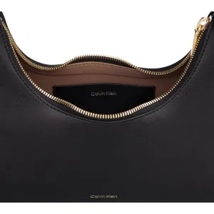 Calvin Klein FOIL LOGO SHOULDER BAG Dámska taška, černá, veľkosť