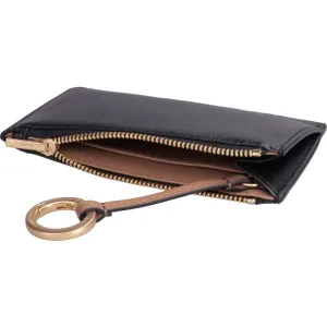 Calvin Klein FOIL LOGO TOP ZIP CARDCASE Dámska peňaženka, čierna, veľkosť