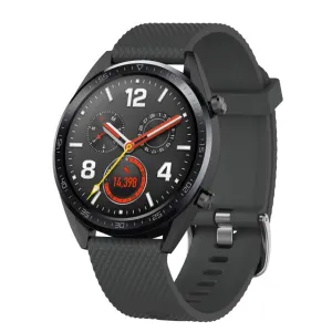 BStrap Silicone Bredon remienok na Huawei Watch GT/GT2 46mm, dark gray (SHU001C06)