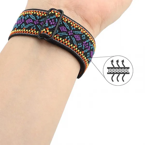 BStrap Pattern remienok na Garmin Vivoactive 5, bohemian