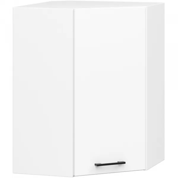 Ak furniture Kuchyňská rohová linka Olivie 3 m H720 prosklená bílá/dub sonoma