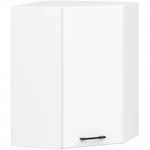 Ak furniture Kuchyňská rohová linka Olivie 3 m H720 prosklená bílá/dub sonoma