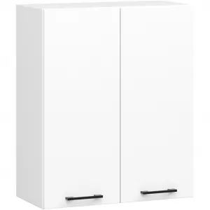 Ak furniture Kuchyňská linka Olivie 2,4 m H720 prosklená bílá/dub sonoma