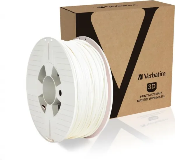 VERBATIM Filament pre 3D tlačiarne PLA 2.85mm, 126m, 1kg biela (OLD model 55277)
