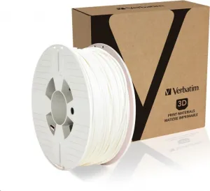 VERBATIM Filament pre 3D tlačiarne PLA 2.85mm, 126m, 1kg biela (OLD model 55277)