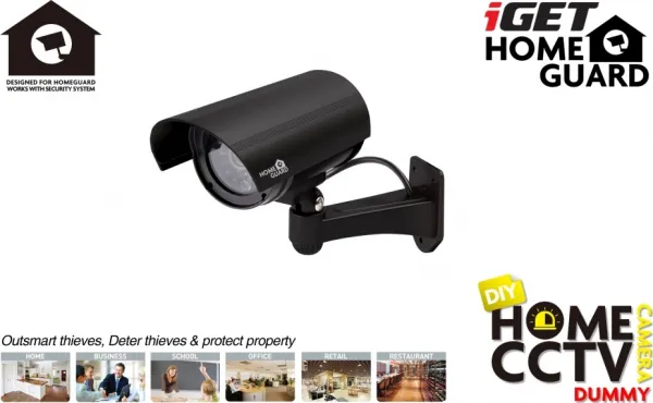 iGET HOMEGUARD HGDOA5666 Atrapa nástennej kamery, atrapa
