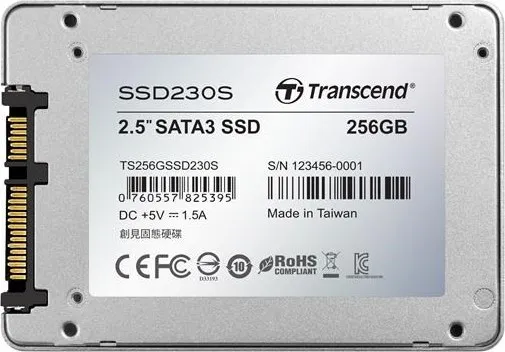 TRANSCEND SSD 230S 256GB, SATA III 6Gb/s, 3D TLC, hliníkové puzdro