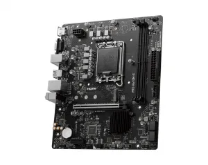 MSI MB Sc LGA1700 PRO H610M-E, Intel H610, 2xDDR5, 1xHDMI, 1xVGA, mATX