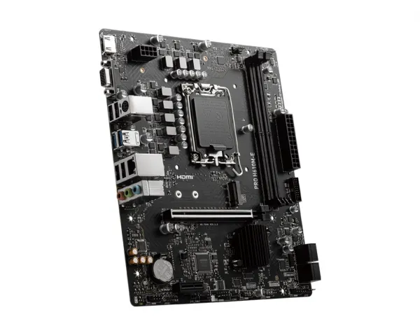 MSI MB Sc LGA1700 PRO H610M-E, Intel H610, 2xDDR5, 1xHDMI, 1xVGA, mATX