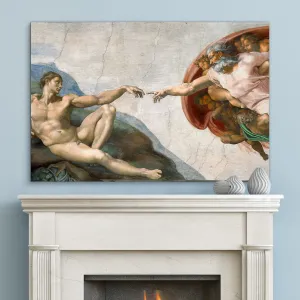 Obraz Michelangelo - Stvorenie Adama