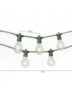 ProGarden Svetelná LED reťaz Serava teplá biela