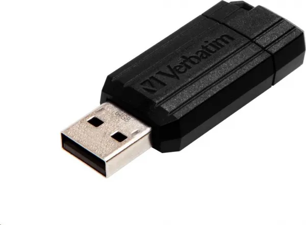 VERBATIM Flash Disk 64GB USB 2.0 Store 'n' Go PinStripe, čierna